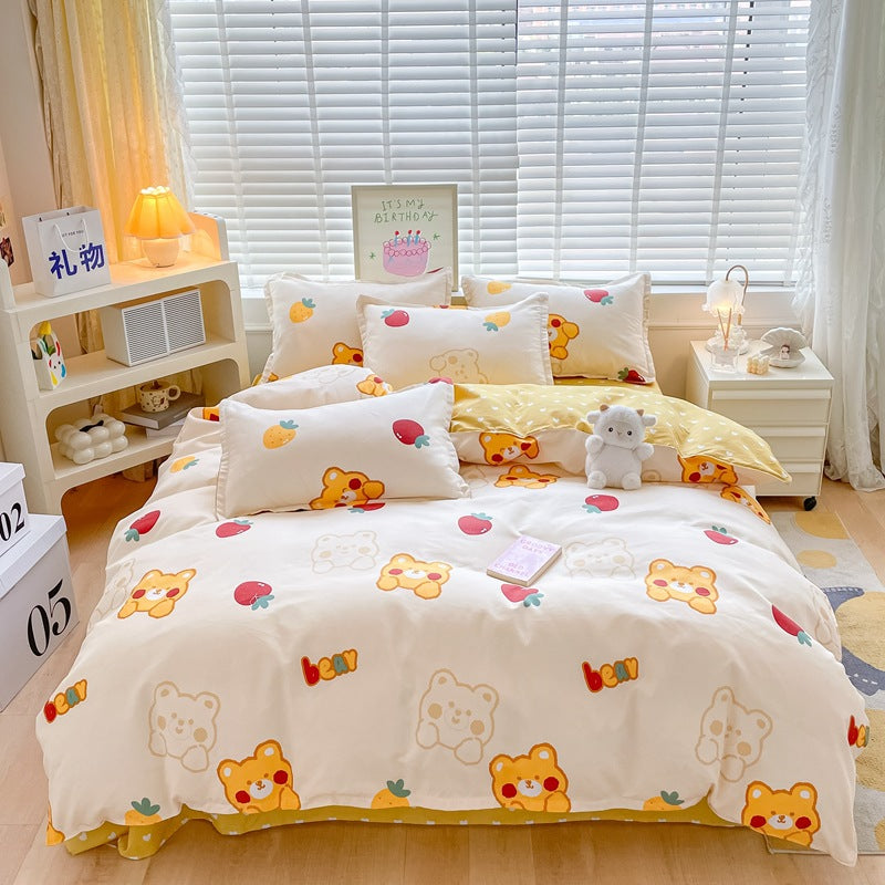 Floral Printed Duvet Cover Set
