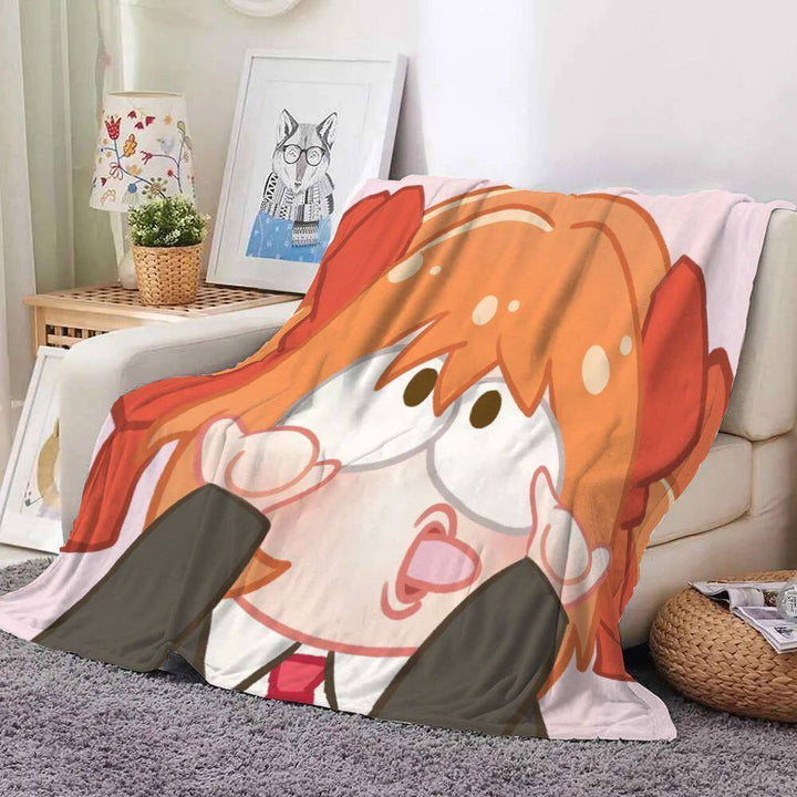 Whimsical Cartoon Character Throw Blanket
