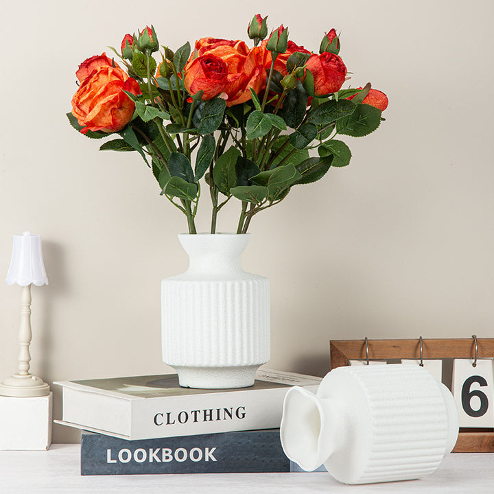 Textured Ceramic Flower Vase Stornfeild