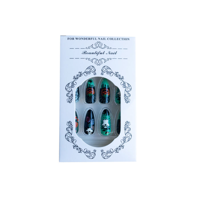 Halloween-Themed Press-On Nail Art Stornfield