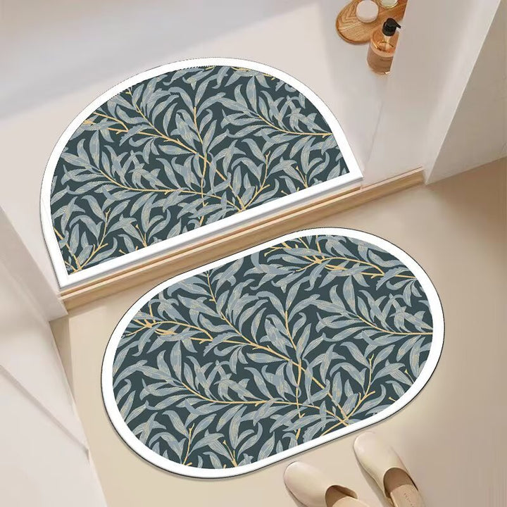 Decorative Floral Entryway Mat Stornfield