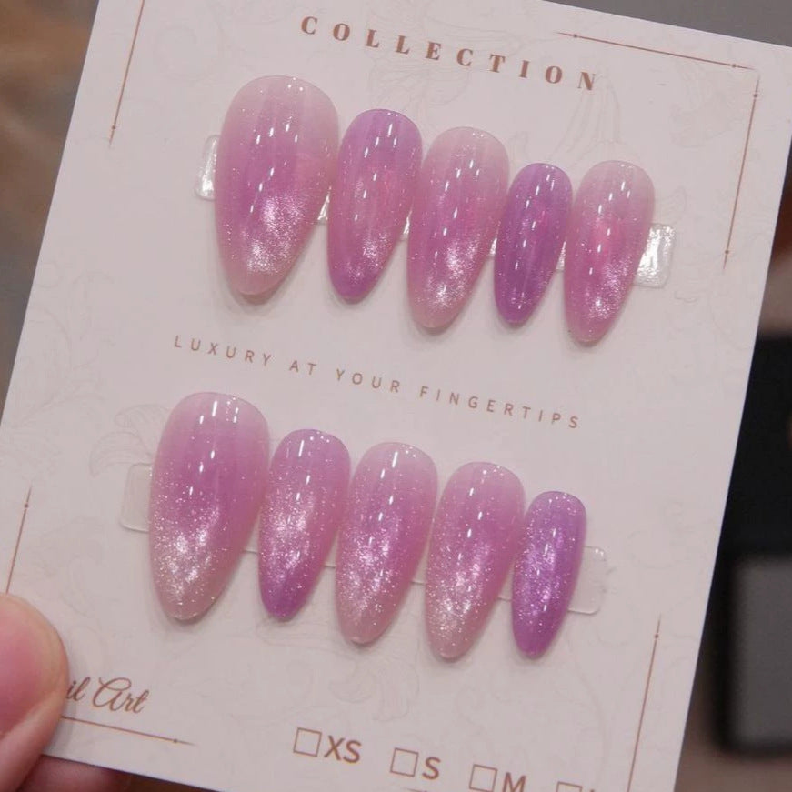 Shimmering Ombre Press-On Nails
