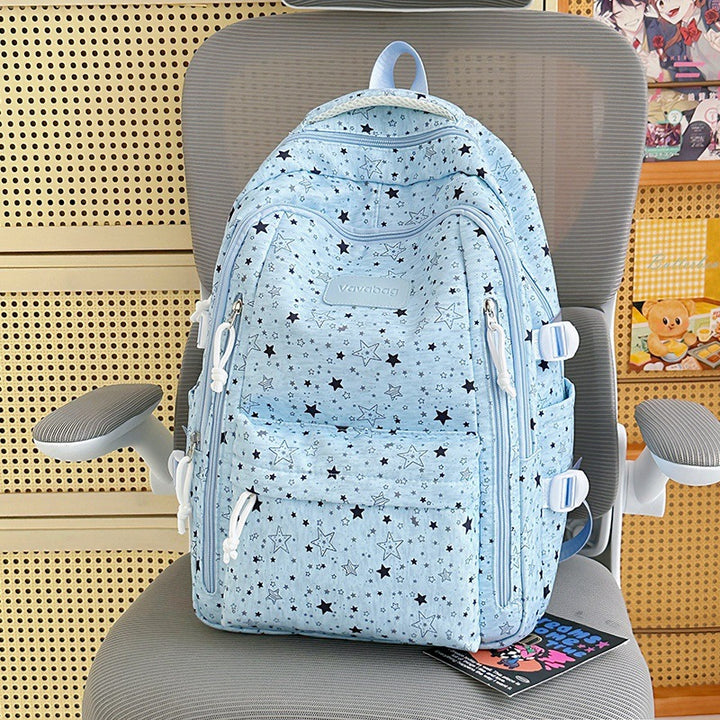 Lightweight Star-Patterned Backpack Stornfield