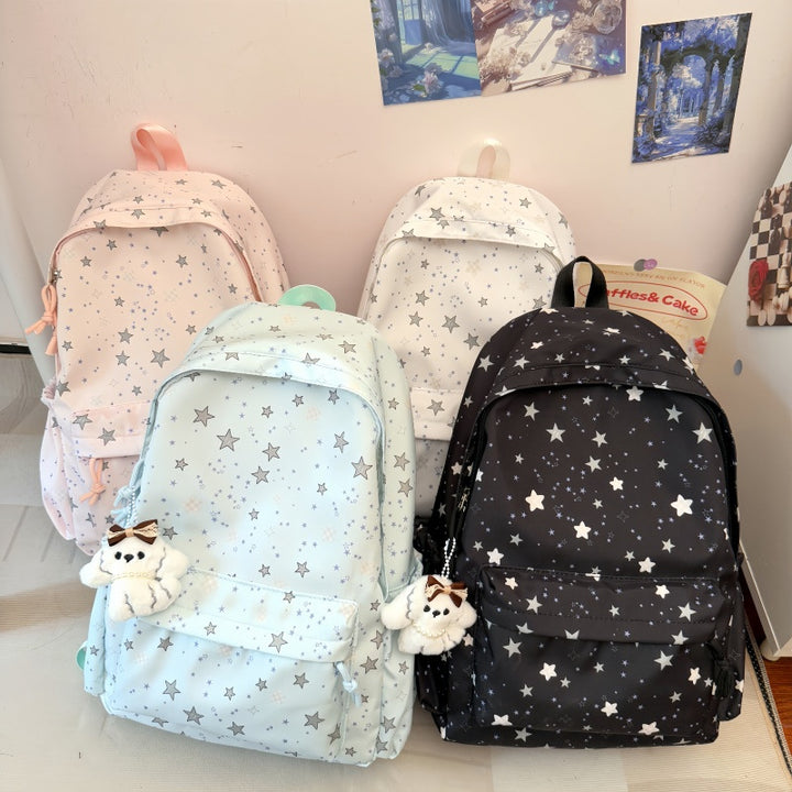 Star Print Casual Backpack Stornfield