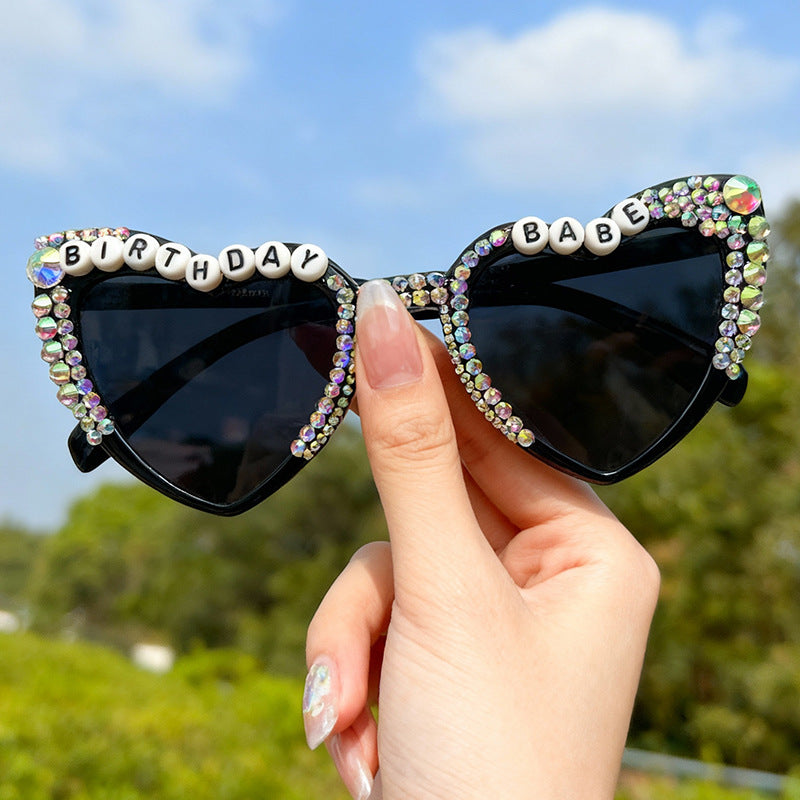 Birthday-Themed Heart-Shaped Sunglasses Stornfield