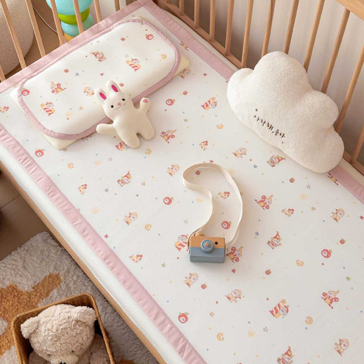 Waterproof Baby Mattress Cover with Cute Dog Prints and Breathable Cover