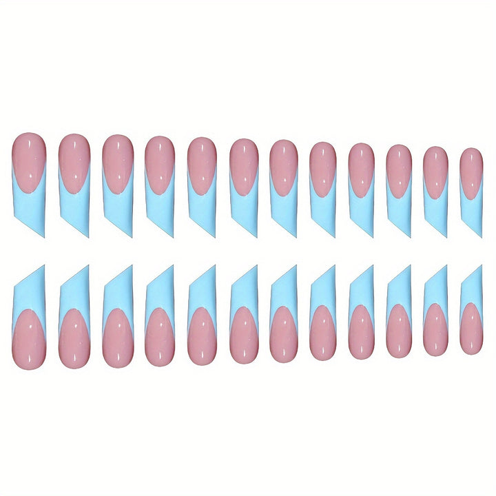 Modern Geometric Press-On Nail Art Stornfield