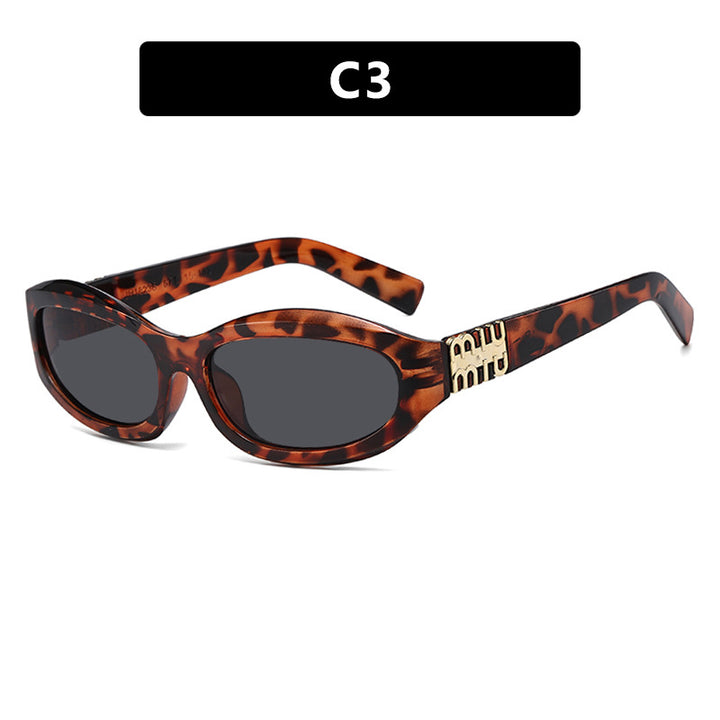 Women’s fashionable sunglasses in a curved design with luxurious details Stornfield