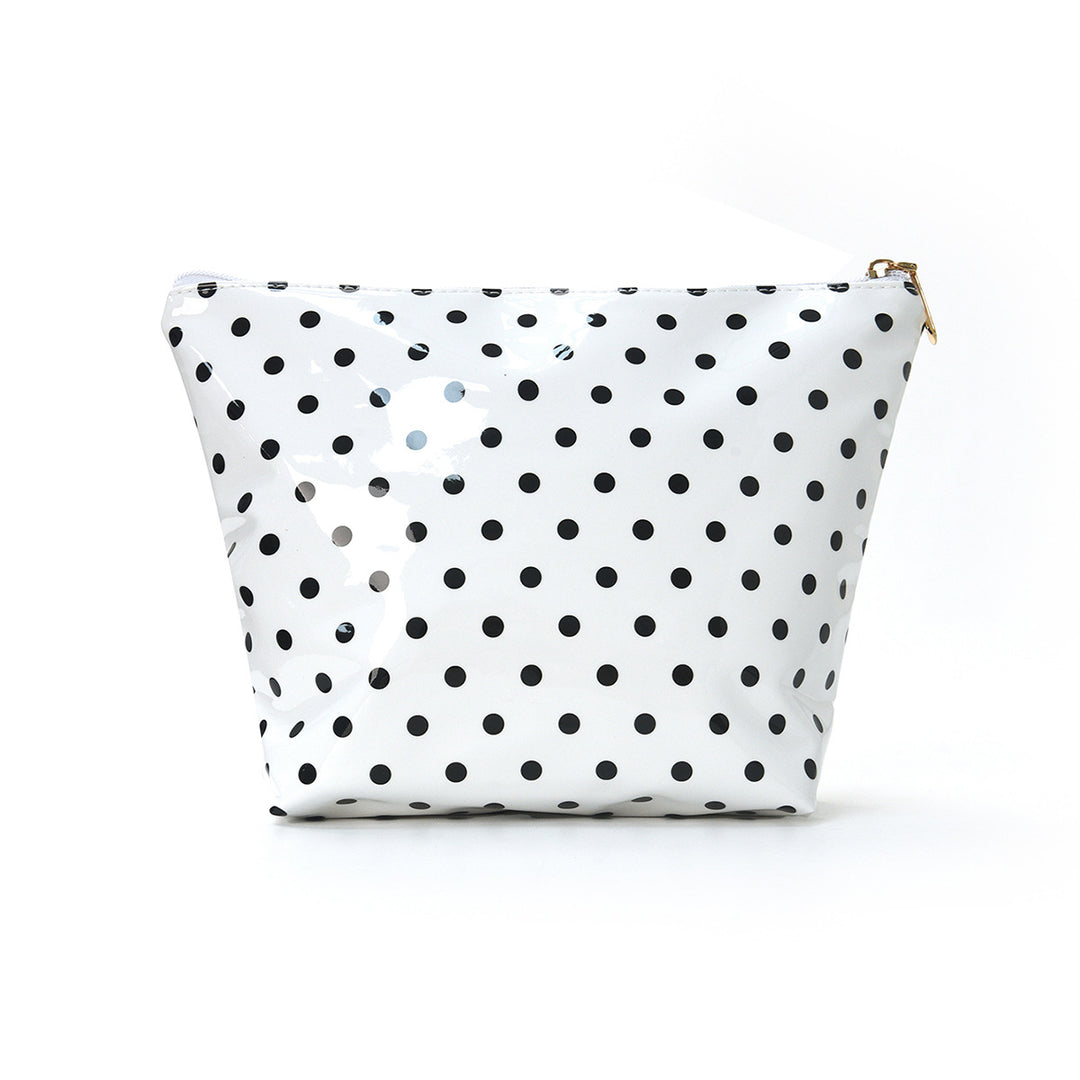 Water-repellent cosmetic bag with polka dot design Stornfield