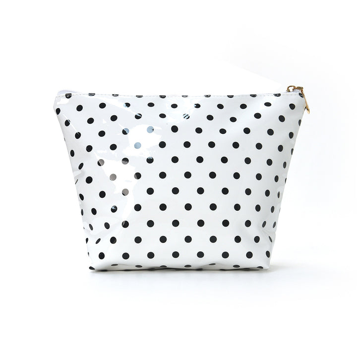 Water-repellent cosmetic bag with polka dot design Stornfield