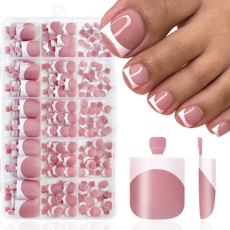 Premium Quality French Tip Press-On Nails Stornfield