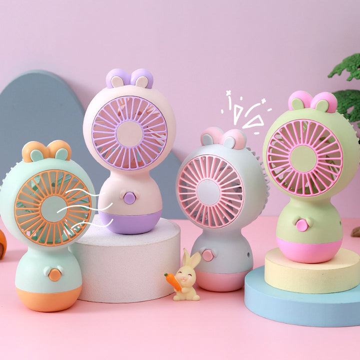 Women's Portable Hand Fan with Cute Animal Ear Design Stornfield