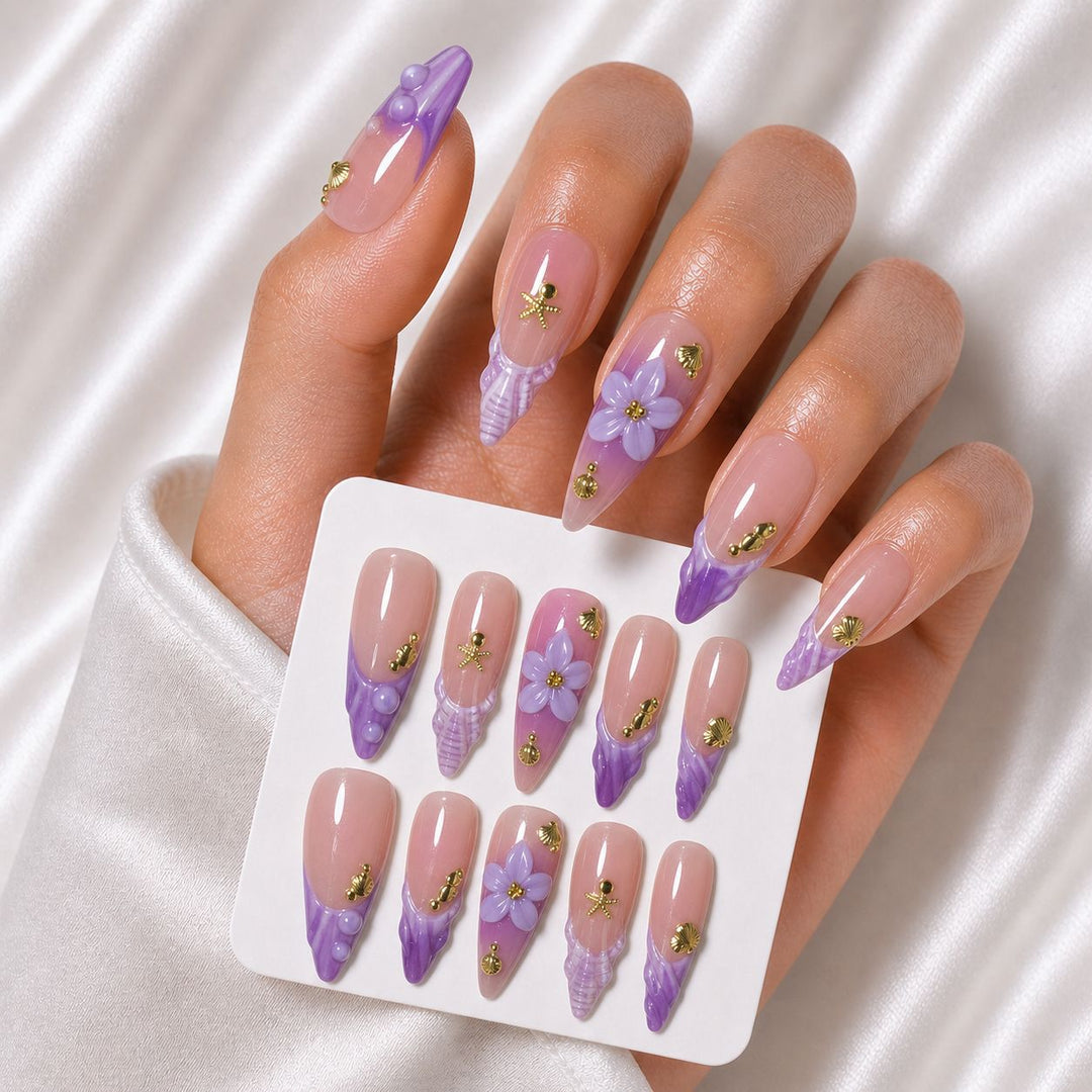 Floral 3D Nail Art Extensions Stornfield