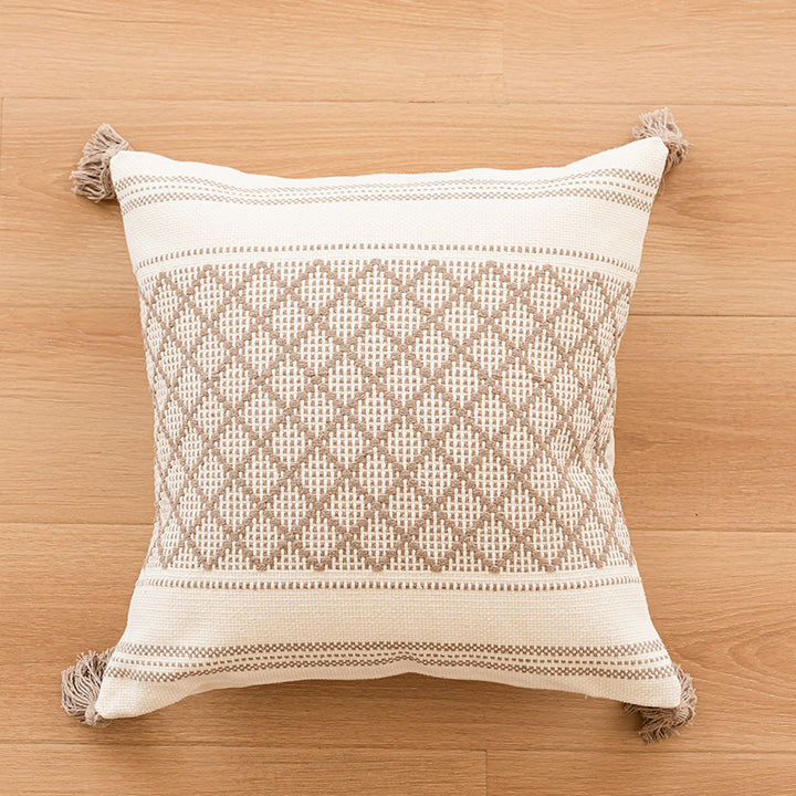 Texture Circular Accent Pillow