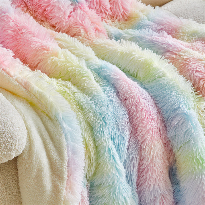 Luxurious Faux Fur Throw Blanket Stornfield