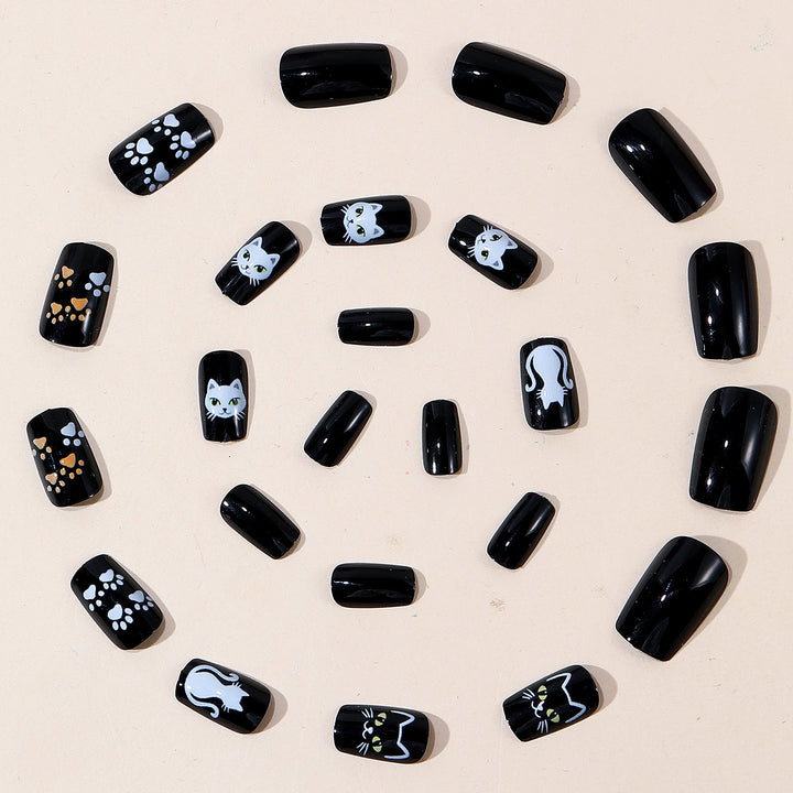 Cat-Themed Nail Art Set Stornfield