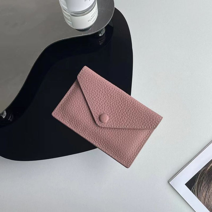 Textured Leather Card Holder Stornfield
