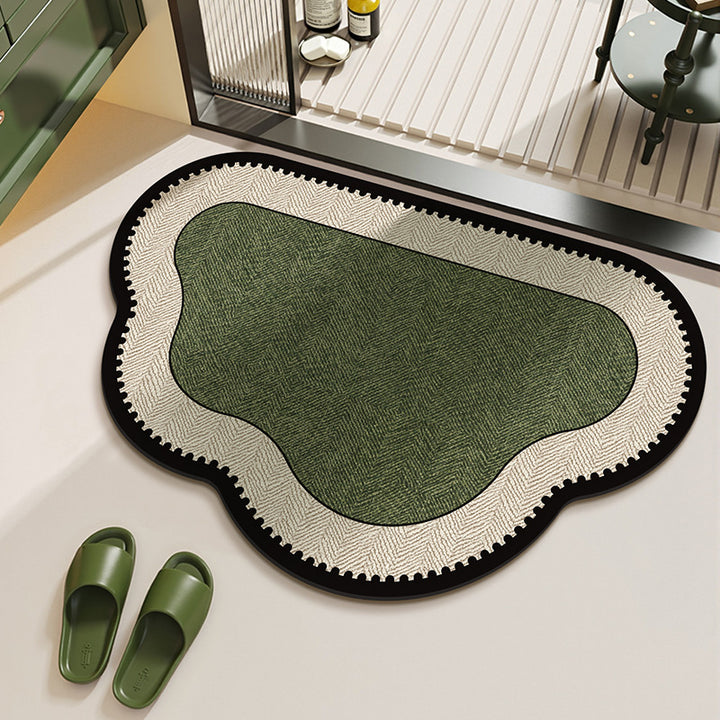Elegant Herringbone Pattern Area Rug Stornfield
