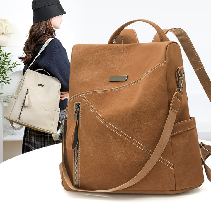 Multi-Functional Leather Backpack Stornfield