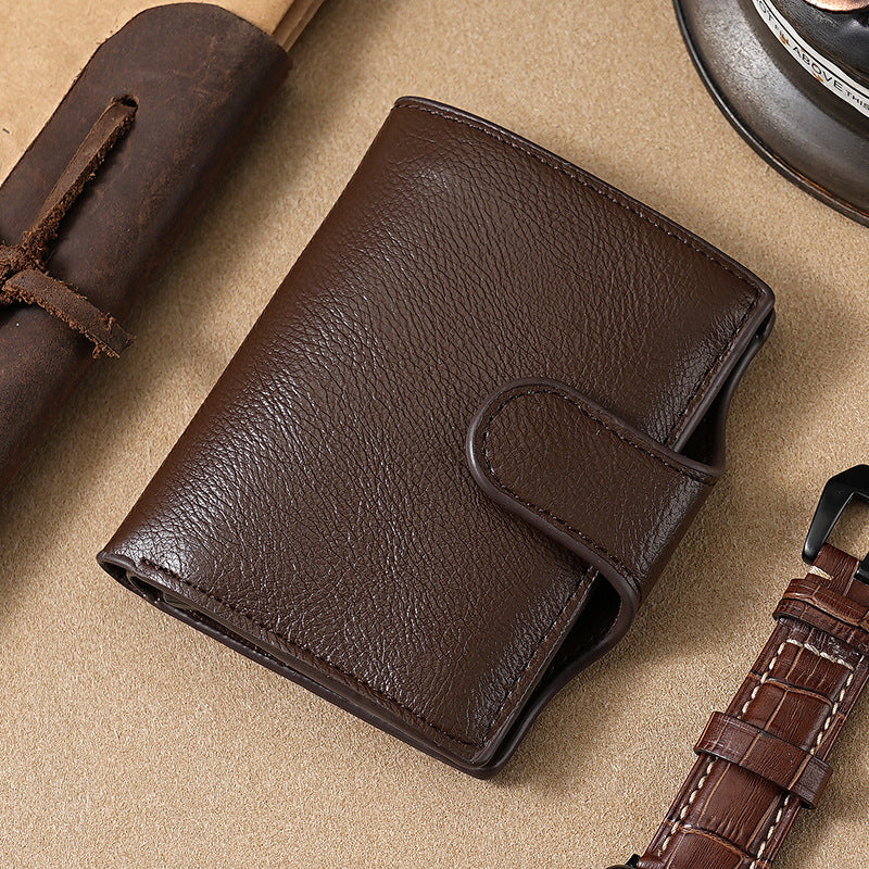 Slim Leather Trifold Wallet