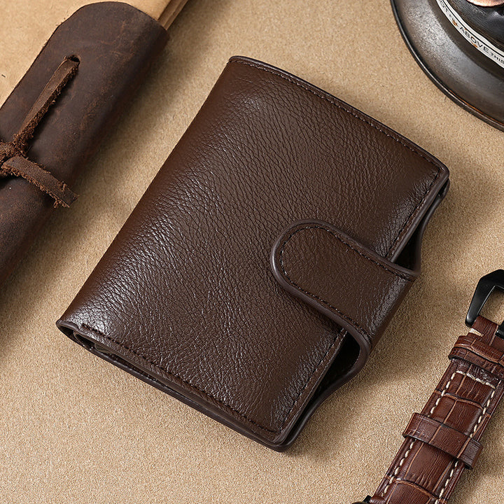 Slim Leather Trifold Wallet