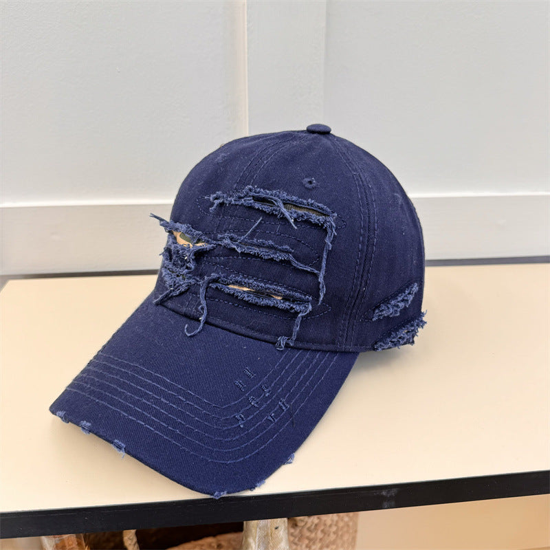 Men's Distressed Denim Baseball Cap Stornfield