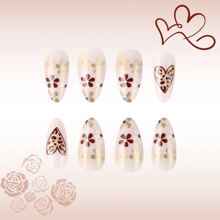 Artistic Floral Design Press-On Nails Stornfield