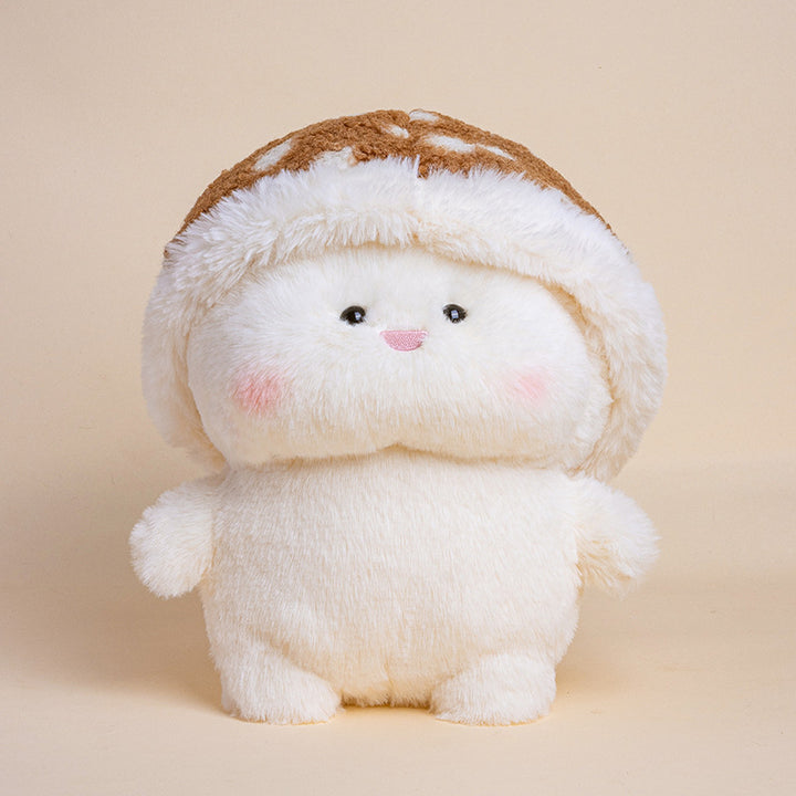 Plush Mushroom Buddy Collectible with Removable Faux-Fur Cap and Ultra-Soft Body Stornfield
