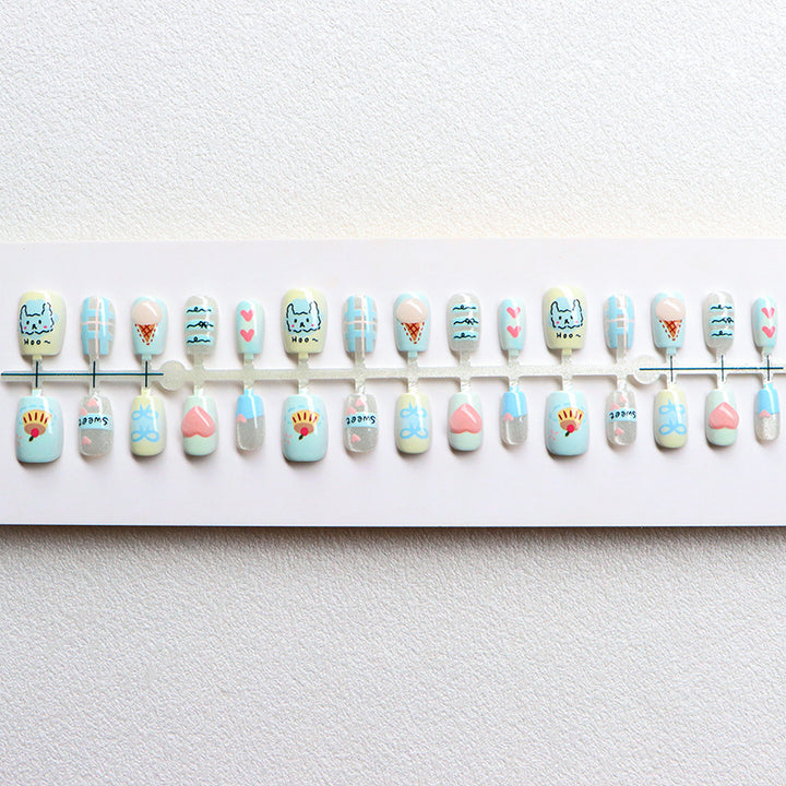 Creative Themed Press-On Nail Set Stornfield