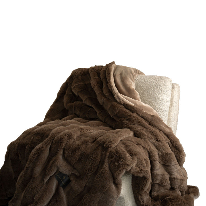 Luxurious Textured Plush Throw Blanket