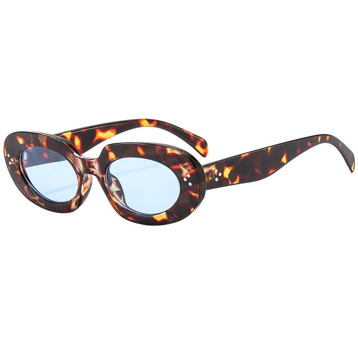 Ladies fashionable sunglasses with unique oval frame and protective lenses Stornfield