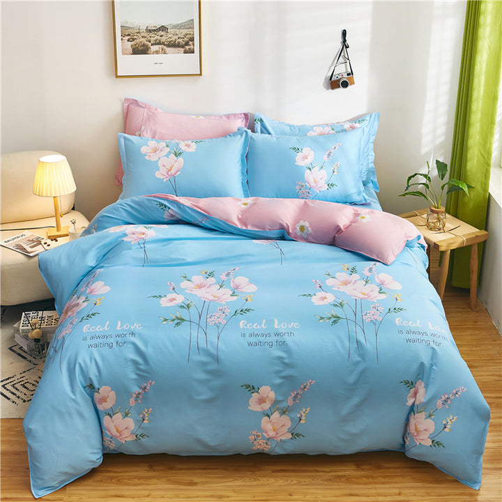 Cozy Heart Pattern Bedding Set