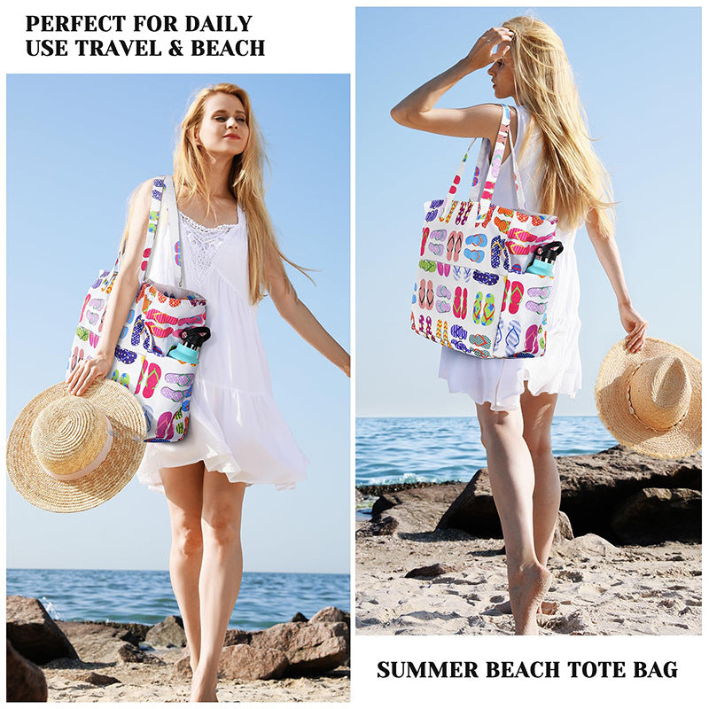Spacious and Stylish Shopping Bag with Striped Pattern Stornfield