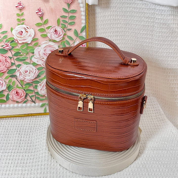Cosmetic bag in elegant crocodile look by Stornfield