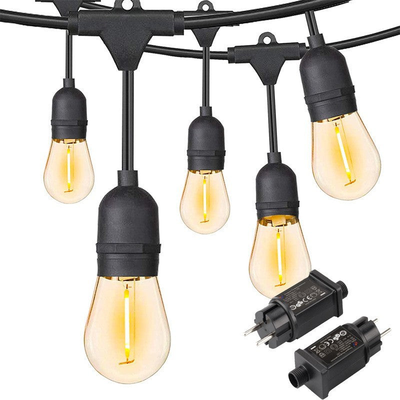 Vintage LED Filament Globe String Lights Outdoor Patio Bulb Garland Stornfield