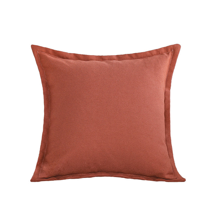 Square quilted decorative cushion cover with cable tufting and soft microfiber finish Stornfield