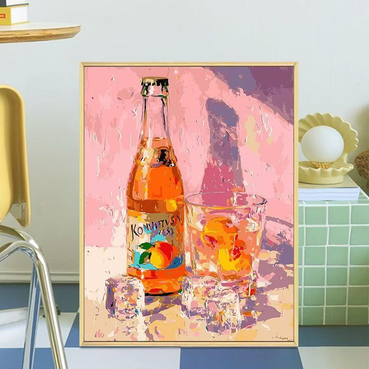 Retro-Inspired Beverage Bottle Canvas Art Stornfield