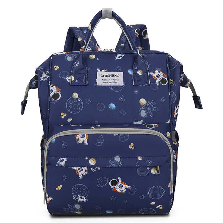 Cosmic-Themed Multi-Functional Diaper Backpack Stornfield