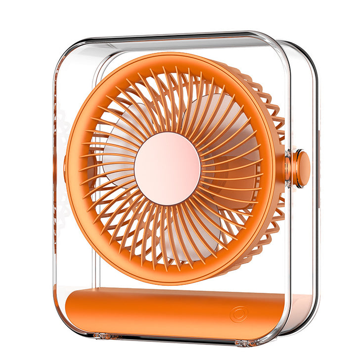 Unisex Portable Mini Table Fan with Battery and 360-Degree Rotating Function Stornfield