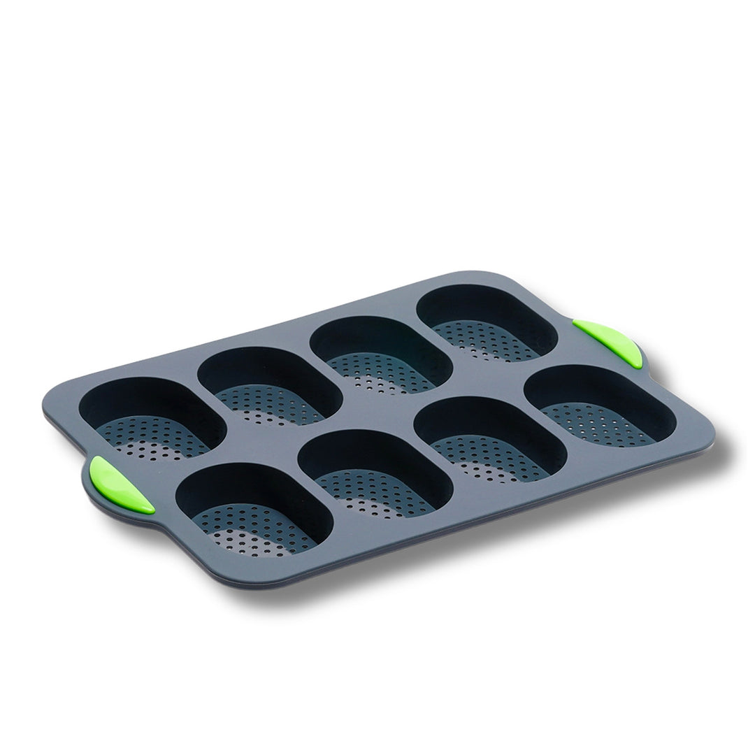 Silicone muffin baking pan with non-stick coating and practical handles Stornfield