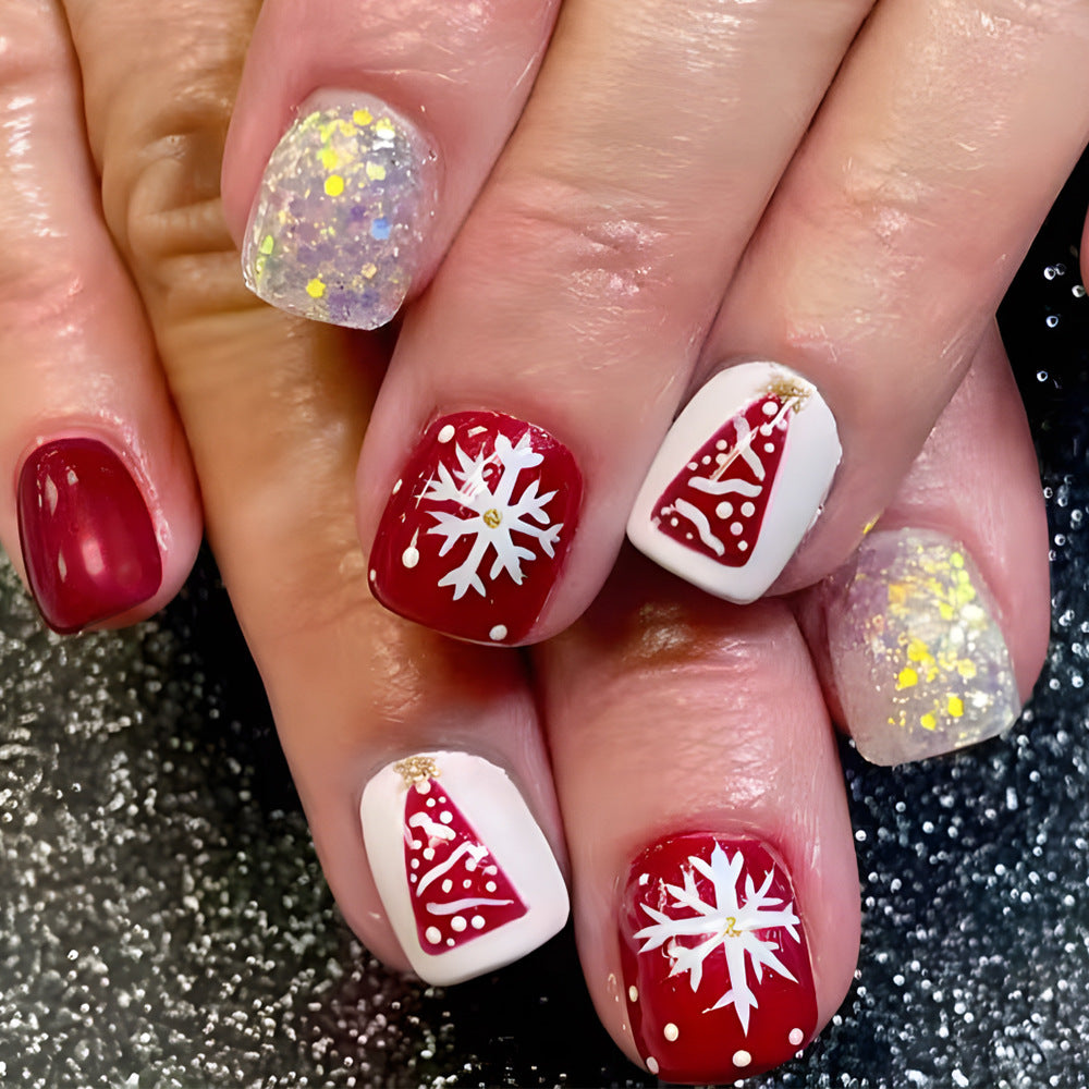Festive Winter-Themed Nail Art Set Stornfield