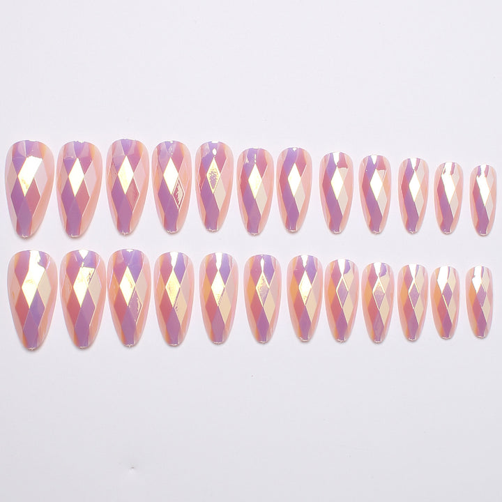 Diamond-Shaped Press-On Nail Set Stornfield