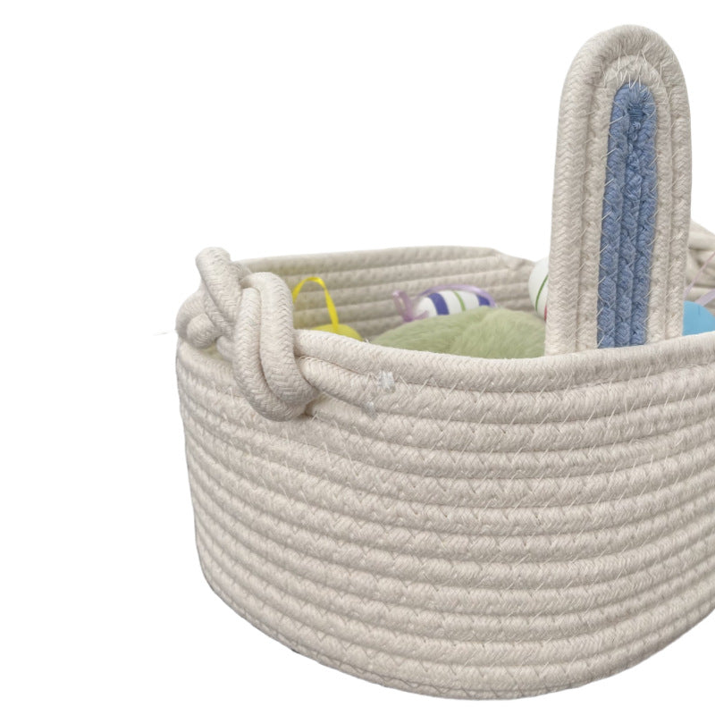 Ladies Playful Storage Basket with Bunny Ears Stornfield