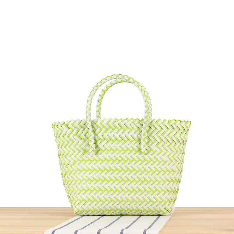 Braided Tote Bag with Modern Patterns Stornfield
