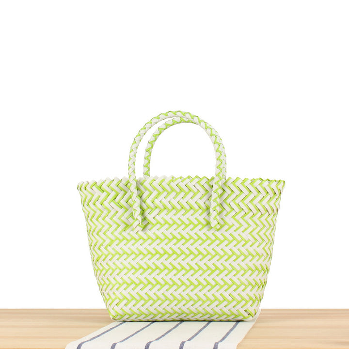 Braided Tote Bag with Modern Patterns Stornfield