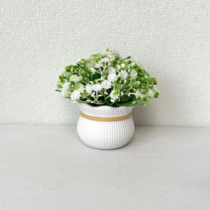 Decorative Miniature Faux Flower Arrangement