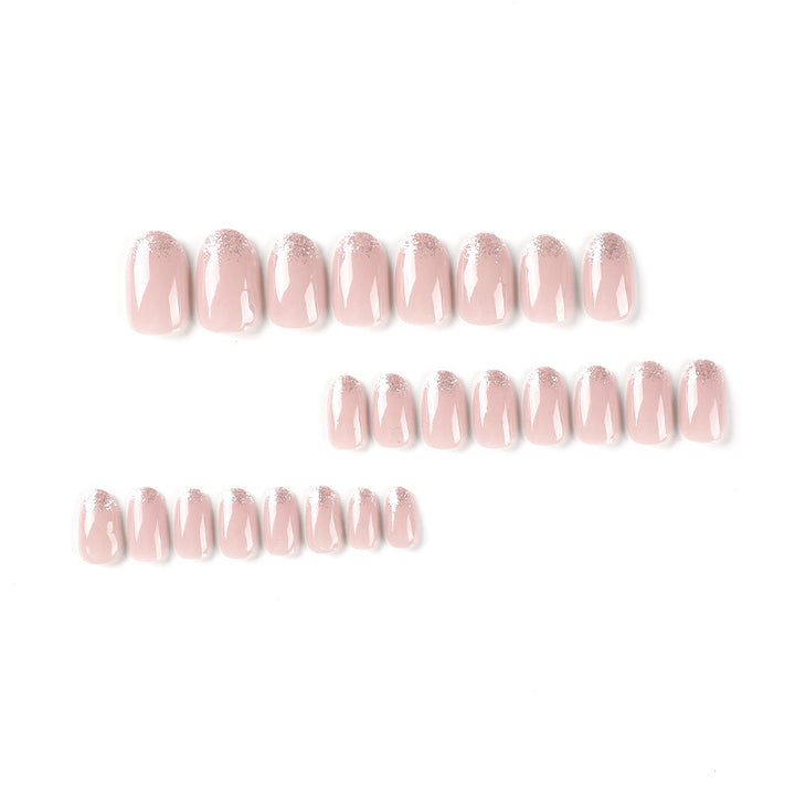 Artful nail polish applications with elegant glitter finish Stornfield
