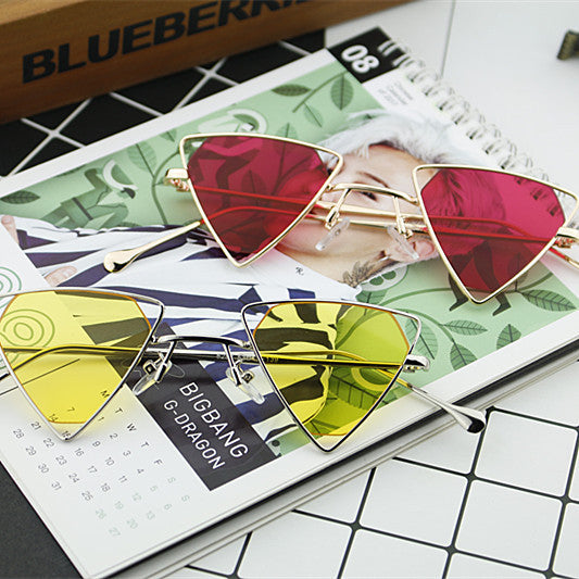 Ladies geometric sunglasses with elegant metal frame Stornfield