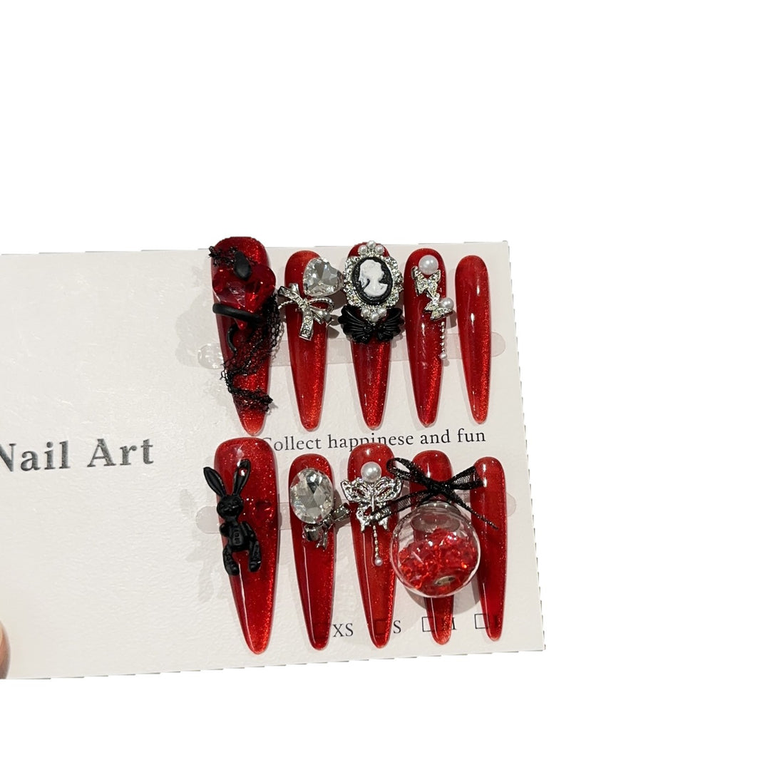 Artistic Decorative Press-On Nail Art Set
