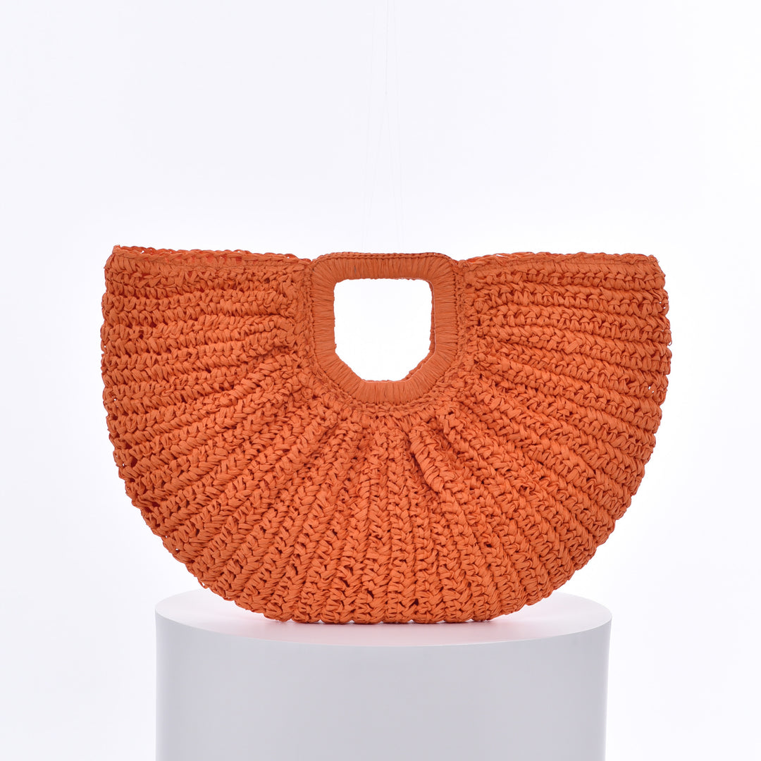 Handcrafted Ribbed Structure Beach Bag Stornfield